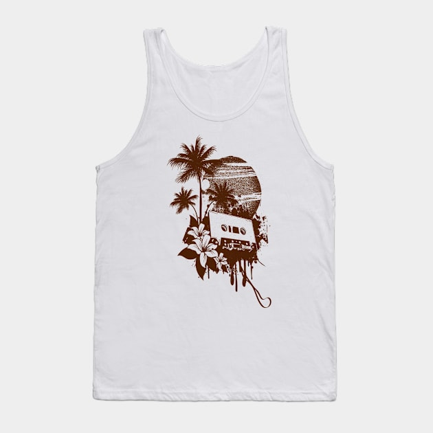 Good Old Days In The Pacific Tank Top by Red Rov